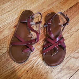 American Eagle Brown Leather Sandals